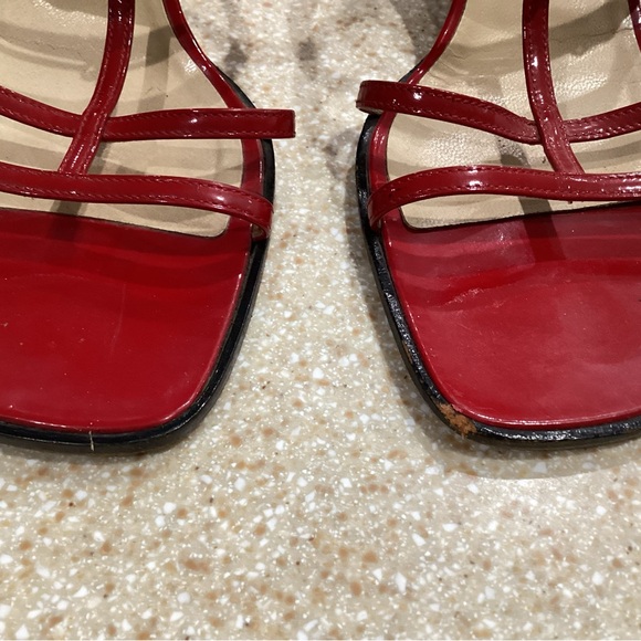 Authentic Gucci Kitten heel sandals red Size 8 1/2 - Picture 4 of 12